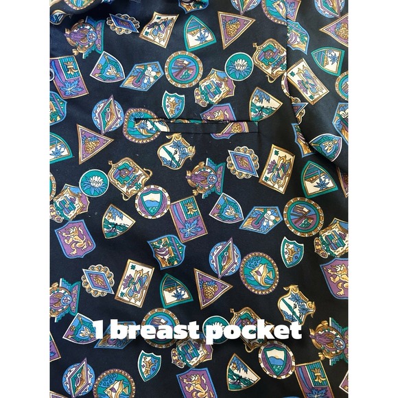 Tori Richard Men's short Sleeve Vintage Multi color Geometric Pattern - Picture 4 of 6